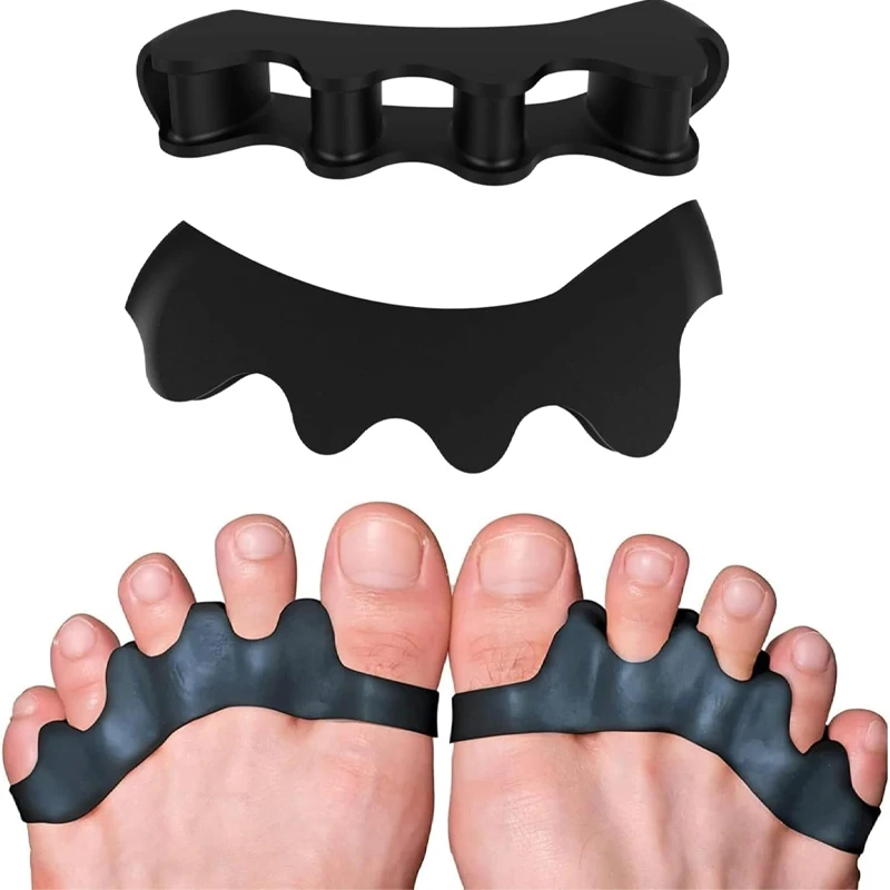 4pcs Toe Separators Correct Foot and Bunion Pain,Plantar Fasciitis Toe Straightener to Improve Functional Mobility