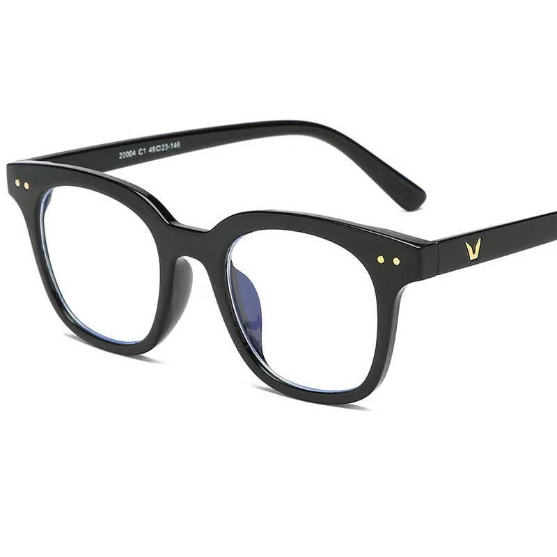 Fashion Trendy Eye Glasses for Men Frames Square Shape Anti Blue Light Computer Glasses Men Big Size Women Eyeglass