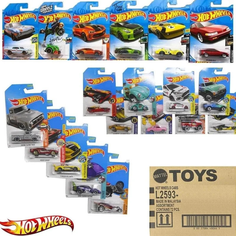 

Mattel Hot Wheels 72 Count Random Case Basic Die-Cast Toy Cars 1/64 Diecast Model Cars Toys for Boys Gift