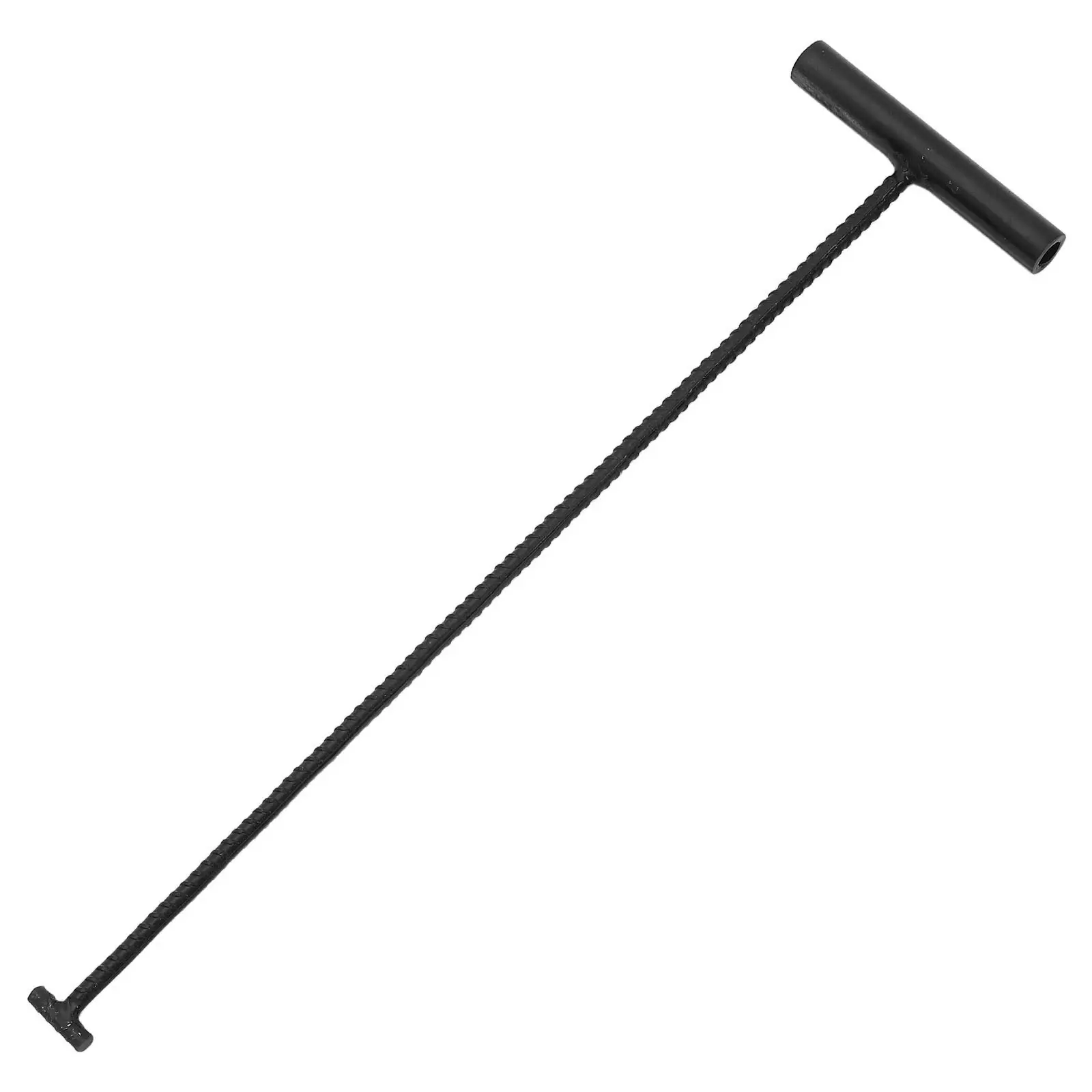 Manhole Cover Hook Heavy Duty T-Shaped Handle Manhole Lid Lifter Drain Hook Sewer Utility Cover Puller Tool Sliding Door Lifter