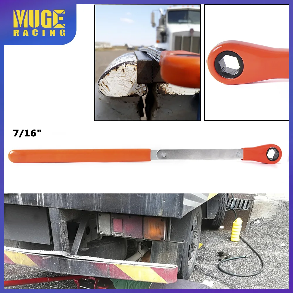 

MUGE-Extended Ratcheting Wrench 1PC 7/16" Automatic Slack Adjuster Release Tool For Vehicle Repair Truck Repair TC049