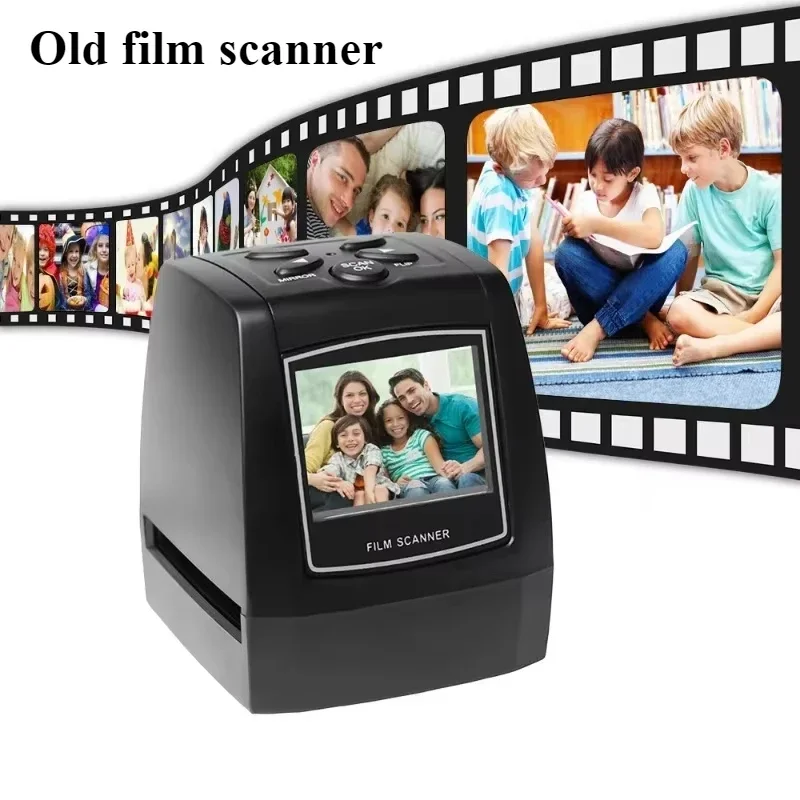 35/135mm Slide Converter Film Negative Scanner Photo Digital Image Viewer with 2.36-inch LCD Screen