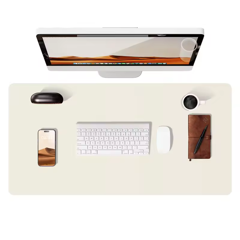 Large Mouse Pad,Office Desk Mat, Leather Desk Pad Protector, Non-Slip PU Leather Desk Blotter, Laptop Desk Pad - Image 25