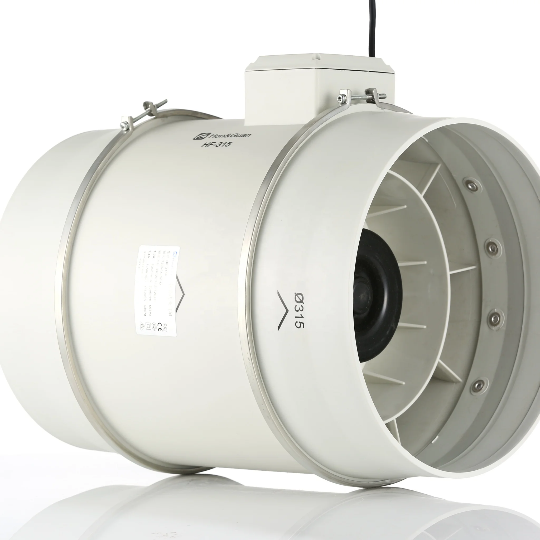 hon&gu an Hot Sale 14 Inch Silent Duct Fan Big Power Exhaust Fan for Industrial Planting and Animal Husbandry OEM/ODM