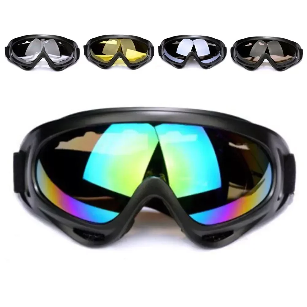 SPORTFUNSF UV400 Winter Windproof Skiing Glasses Goggle Motocross Goggles Helmet Glasses Windproof Off Road Moto Cross Helmets G