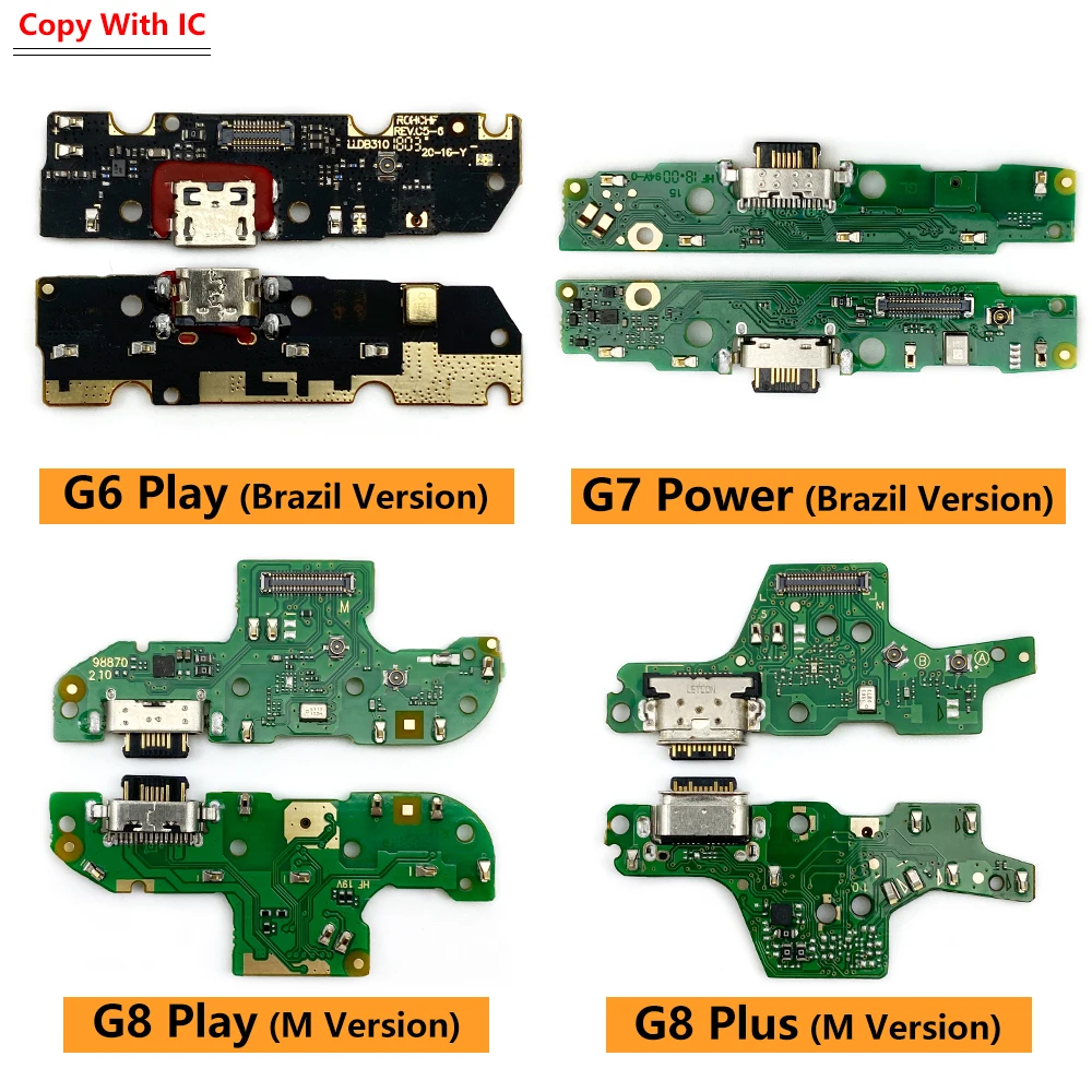 10Pcs/Lot, Dock Connector Micro USB Charger Charging Port Flex Cable Microphone Board For Moto G4 G5 G9 G8 G7 G6 Play Plus Power