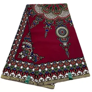 Latest Super African Wax Prints Fabric Guaranteed Veritable Real Wax 6Yard African 100% Cotton Batik Ankara Fabric Party Dress