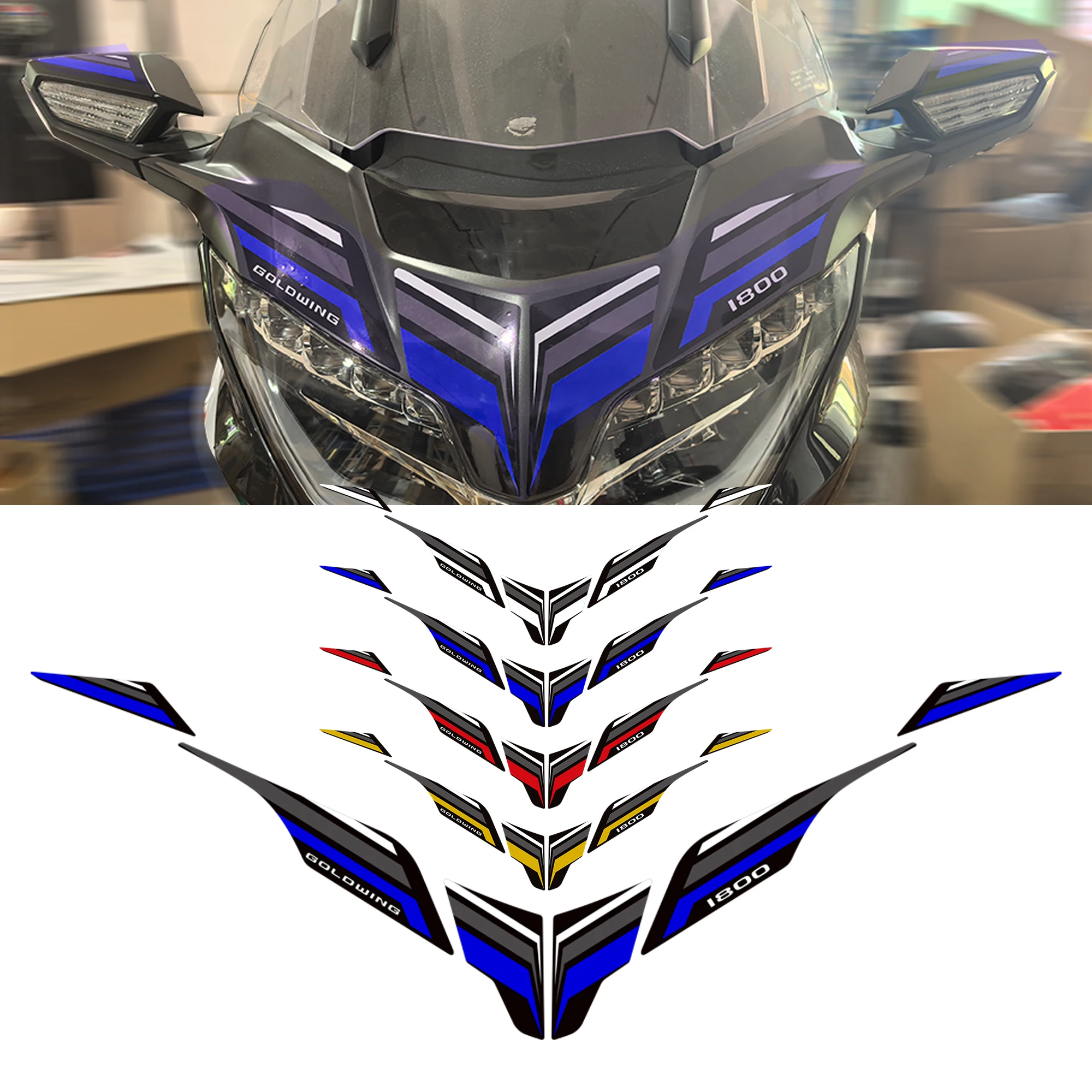 

Goldwing Gold wing GL1800 F6B Tour For Honda Protector Tank Pad Grips Gas Kit Knee Fairing Fender Stickers Decals 2022 - 2024