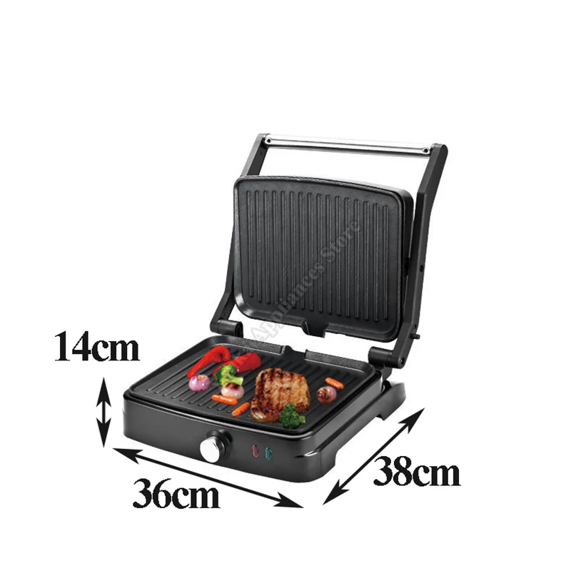 

​Stainless Steel Steak and Burger Grill​ Professional Grade Indoor Electric BBQ Grill​
