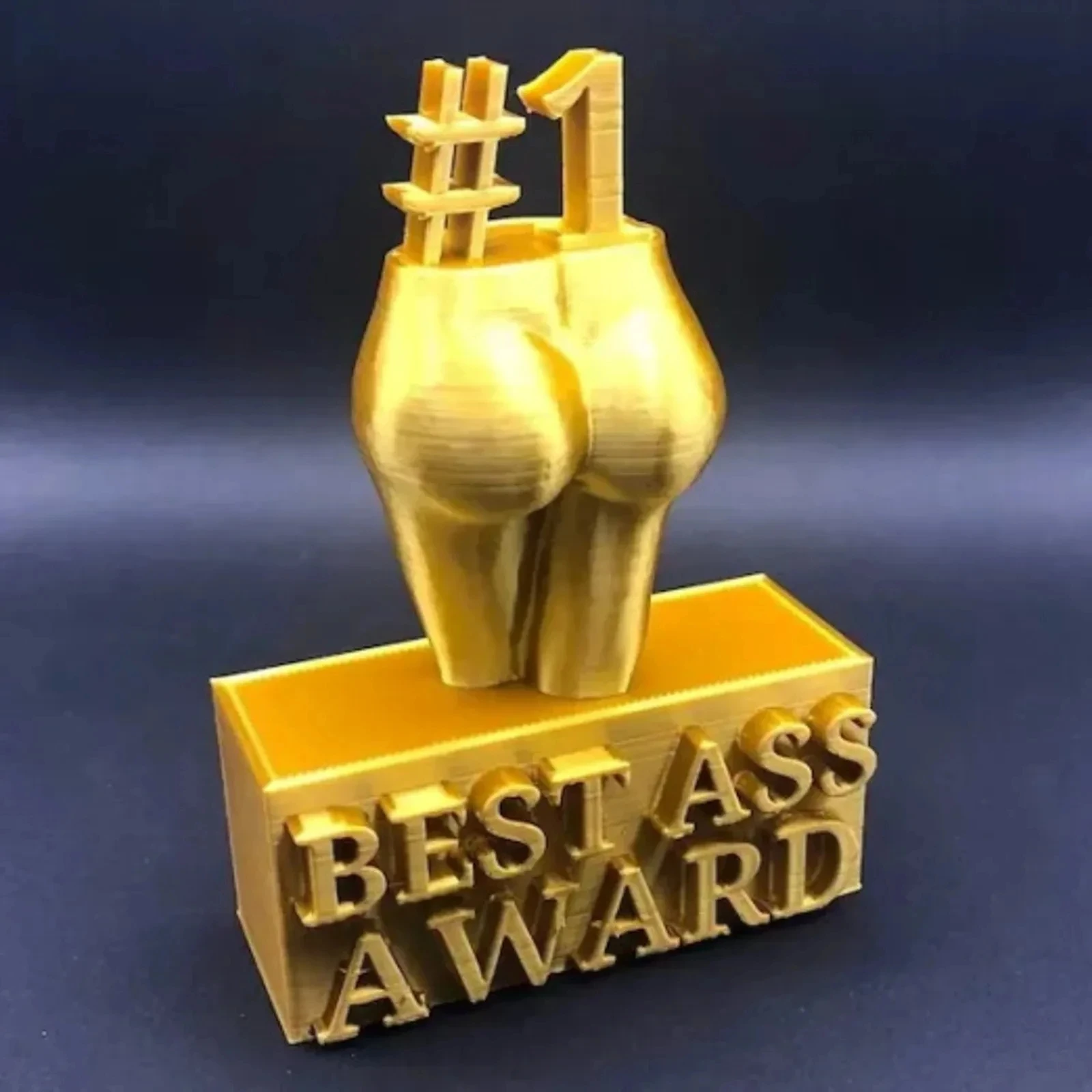 Golden Win Cup Statuette Award Statue Best Ass Boobs Gold Ornament Trophy Statue Funny Creativity Resin Home Decorations