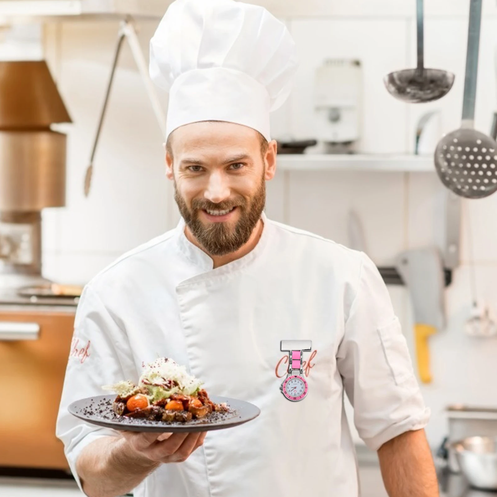 Hanging Student for Students Nurses Easy read Dial Strong Chain Student Quartz Movement Watch Exam Watch