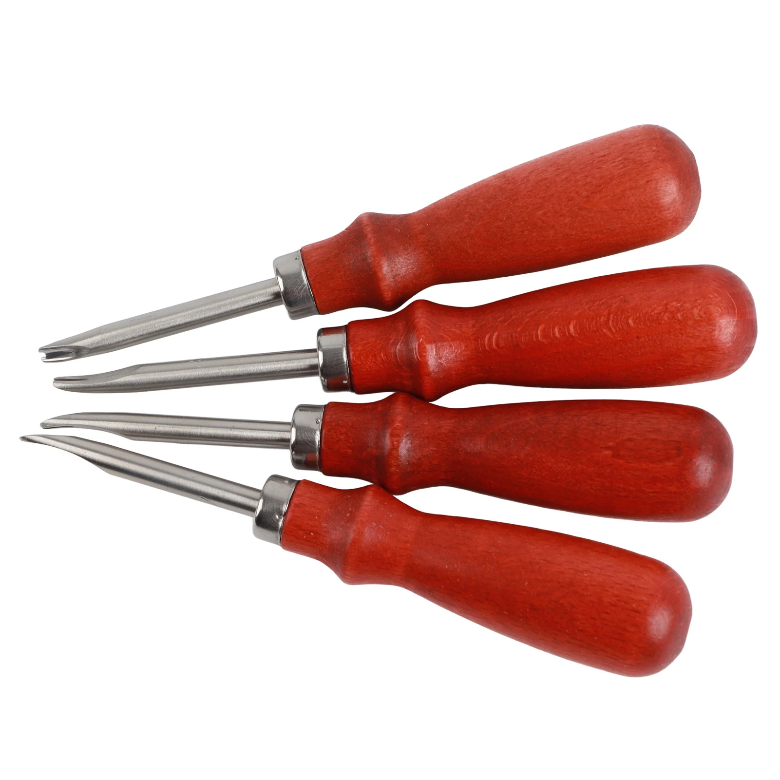 

Leather Bevel Cutter Leather Edger Professional Trimming Working Kit with Wooden Handle for DIY Craft Leather Cutting