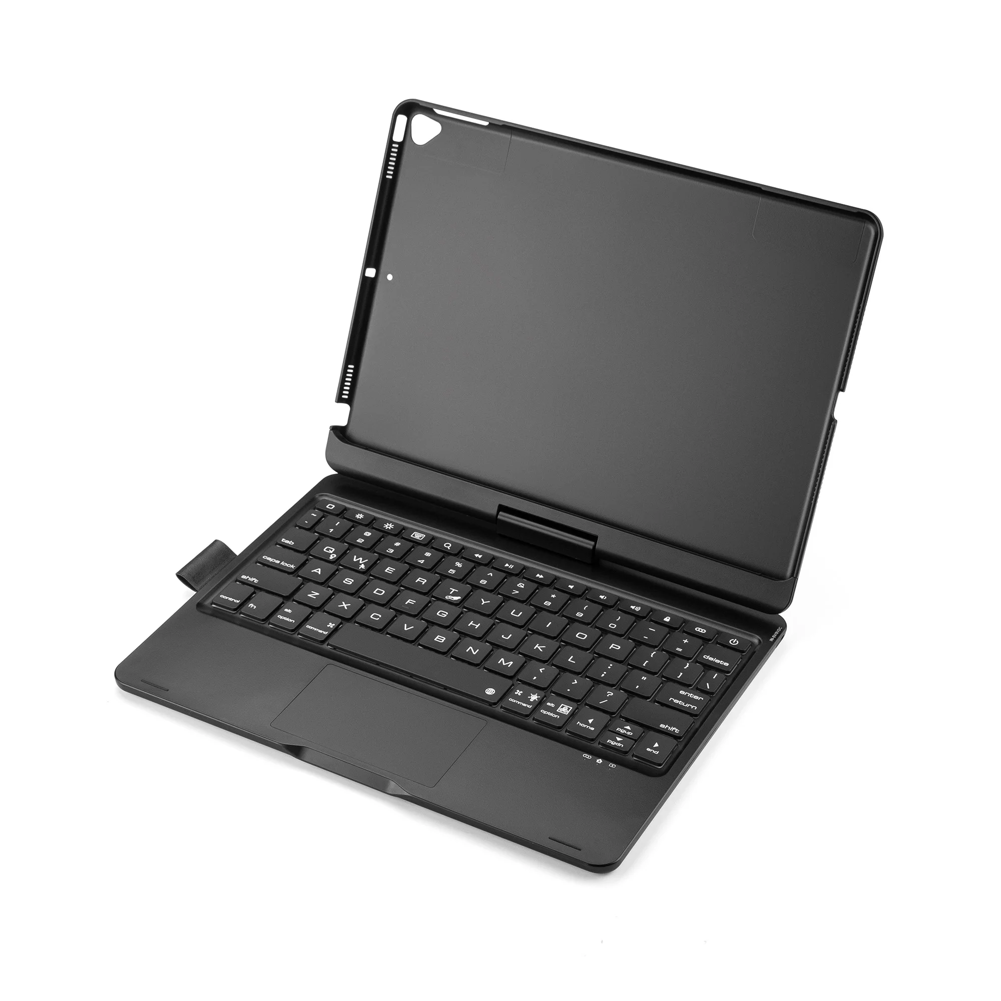 360-degree Rotating Wireless Keyboard Case is Suitable for Ipad 10.2 and pro10.5 with Colorful Backlight and Touch Mouse Functio