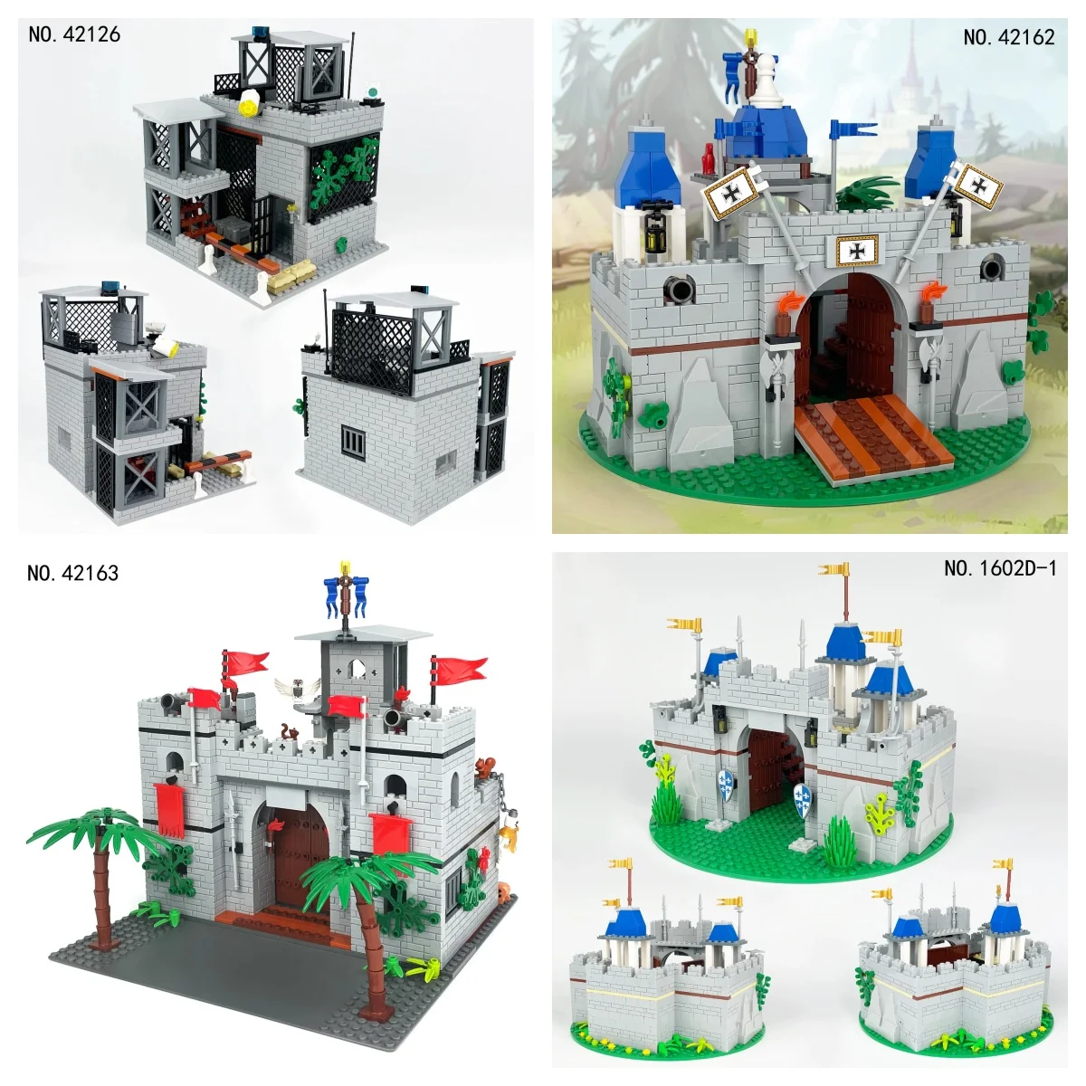 

Креативные строительные блоки «Замок средневековья», военная крепость, аксессуары для сцен, игрушки, подарки для детей