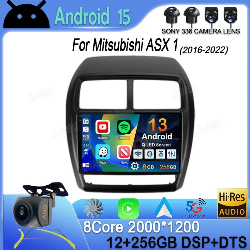 

Android 15 For Mitsubishi ASX 1 2016 2017 2018 2019 2020-2022 Navigation Head Unit BT Multimedia Viedo Player 5G WIFI Car Radio