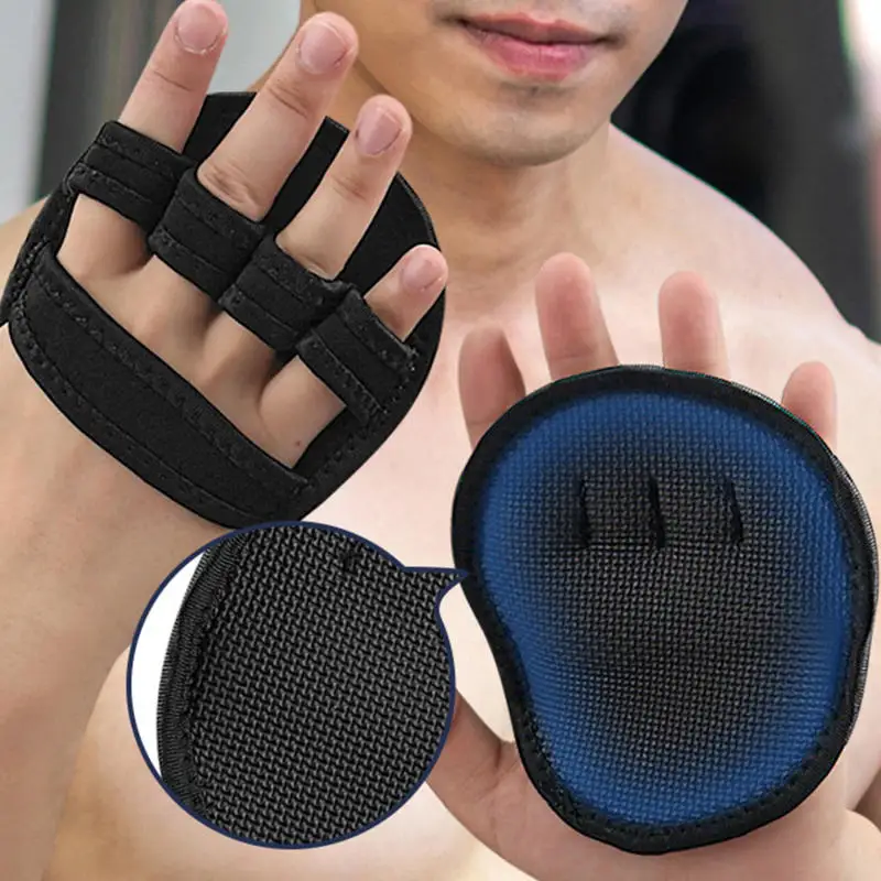 Palm Protectors Gym Fitness Gloves Half Finger Weightlifting Palm Dumbbell Grip Pads Weightlifting Training Gloves Gym