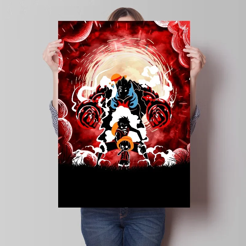 Gear Fourth Gear Monkey D. Luffy One Piece Anime Poster Decor Canvas Painting Bar Home Wall Aesthetic Art Decoration Wall Home