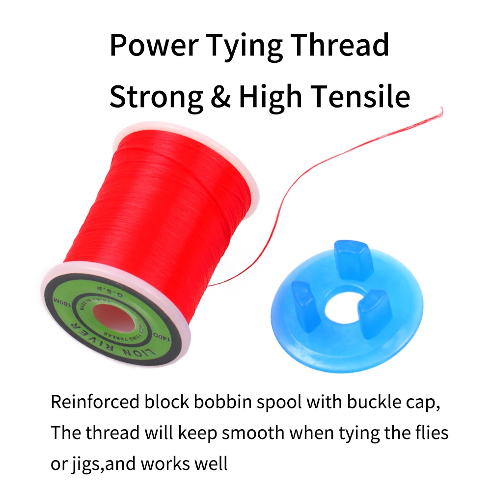 1Spool/3Spools 140D GSP Fly Tying Thread Strong Fly Fishing Binding Line for Saltwater Streamer Pike Bass Flies Jig Hook Lure