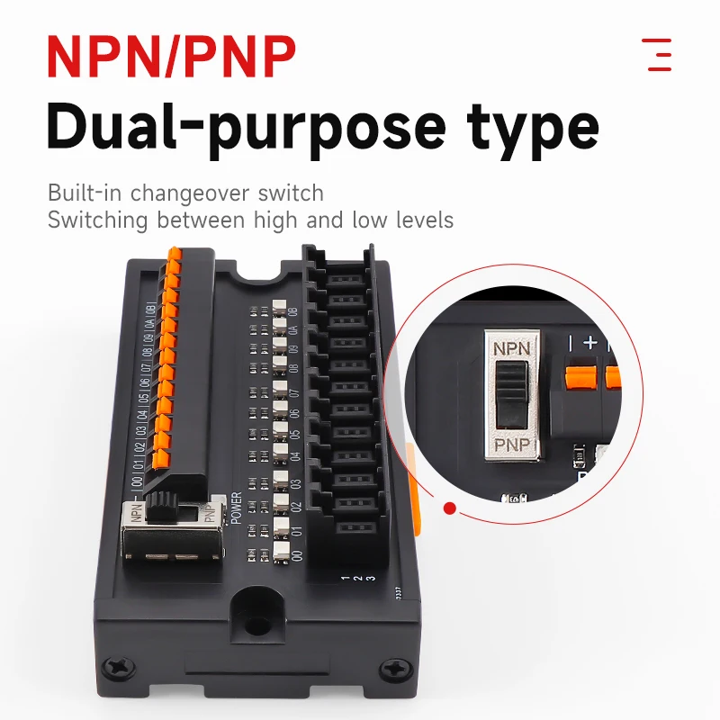 ENMG ESTB PLC Sensor Terminal Block Proximity Switch Connector 4/8/12/32-Way Distribution Module, 2-Wire 3-Wire NPN/PNP Compatib