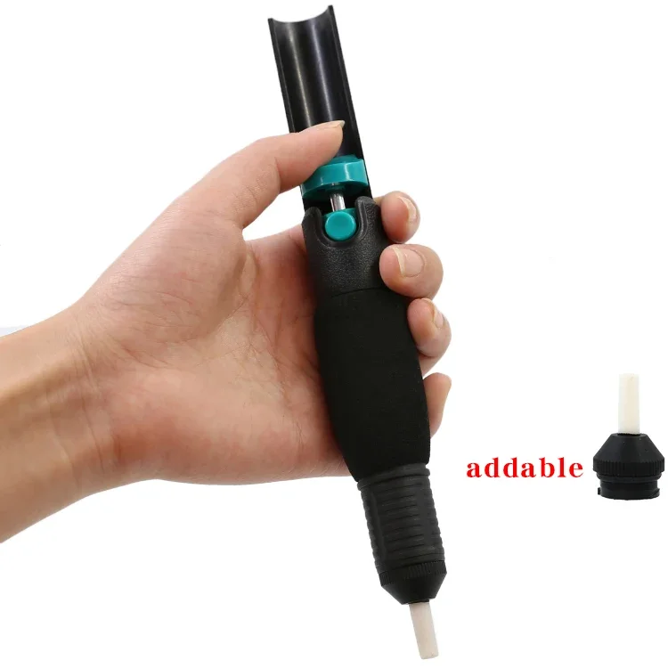 CJ-366D Powerful Dual-Ring Non-Slip Handle Solder Sucker Solder Pump Manual Soldering Tool for PCB