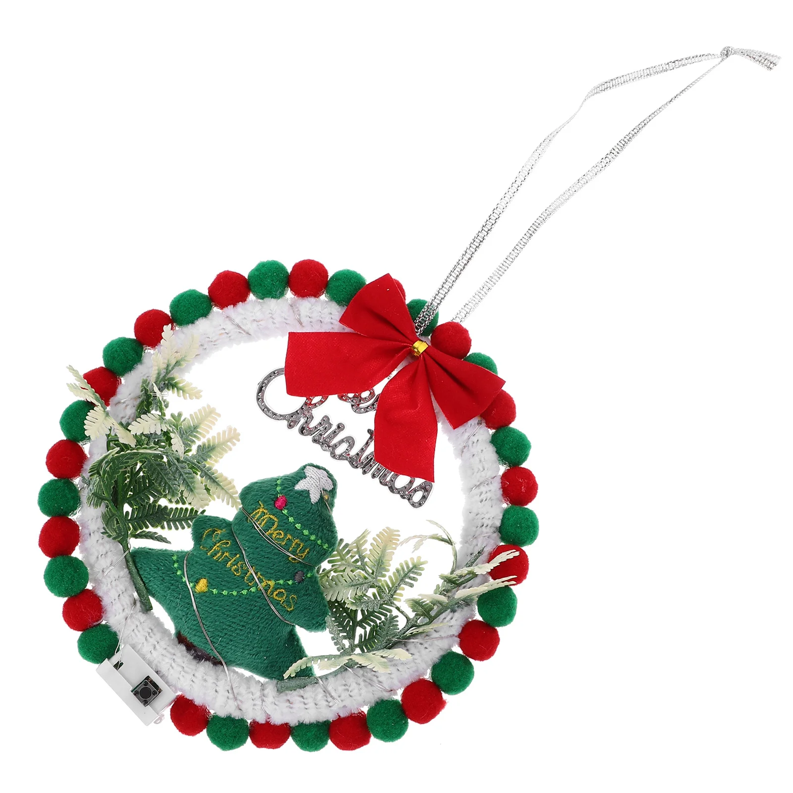 1 مجموعة عيد الميلاد إكليل DIY المواد الزخرفية الباب الأمامي جدار نافذة قلادة عيد الميلاد جارلاند براعة أنيقة الاستخدام على المدى الطويل #6