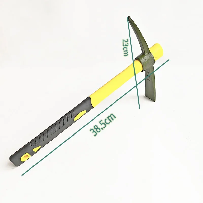 Small Pickaxe Foreign Fishing Mountaineering Digging Herbs Pointed Flat Pickaxe Dual-purpose Pickaxe Gardening Garden Tools
