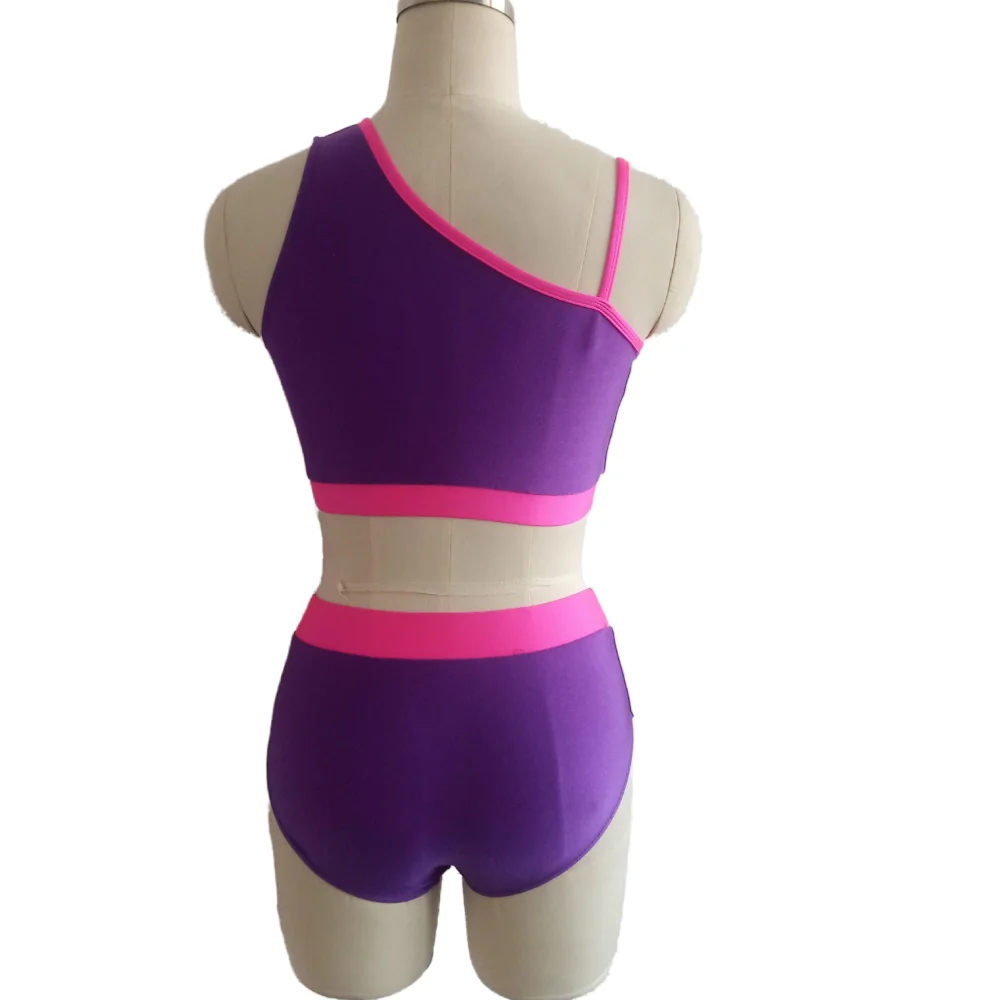 Kindermeisjes Detailhandel En Groothandel Nylon/Lycra Mesh Moderne Dans Ballet Body Suit Training Pak Dansschool Groep Performance