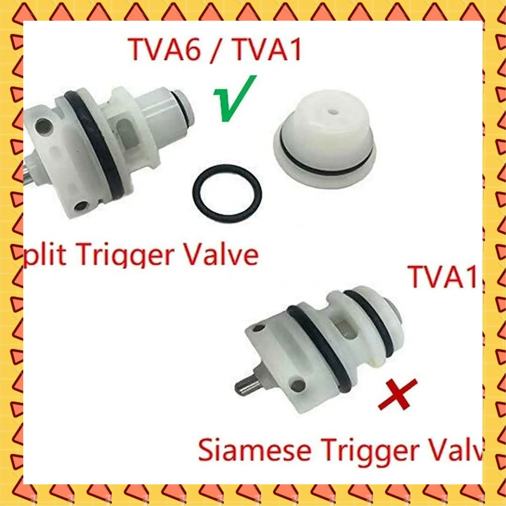 

A008 TVA6 Комплект триггерного клапана TVA1 Сменный гвоздезабивной прибор RN46 RN45 N60 BT35 BT50 CN80548 CN55 CN70 CN80 MV11 (2 упаковки)
