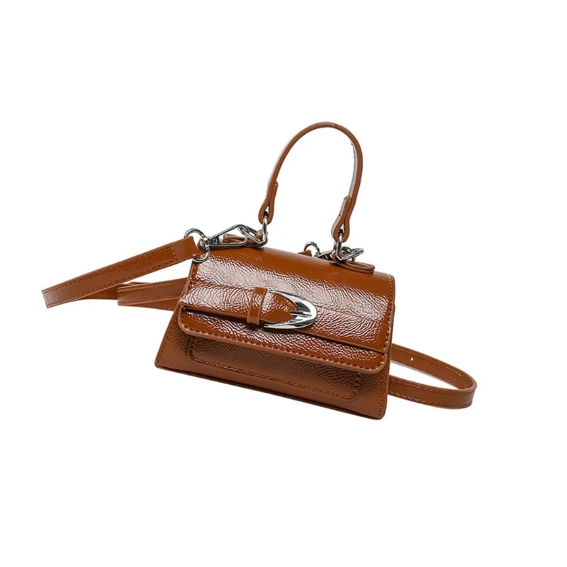 

652F Stylish Crossbody Bag For Women Spring 2025 Trendy Square Shoulder Purse Metal Hardware Embellished for Various Occasion