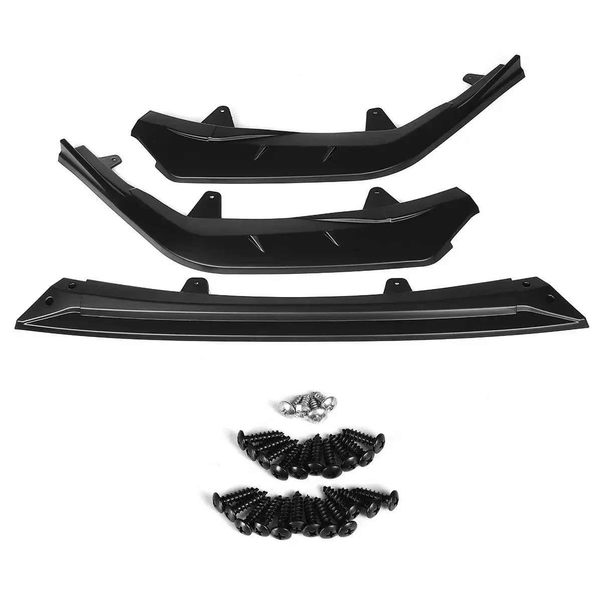 3PCS Black/Carbon Fiber Look Car Front Bumper Lip Spoiler Splitter Diffuser For Toyota Corolla SE XSE Sports Model 2021 Body Kit