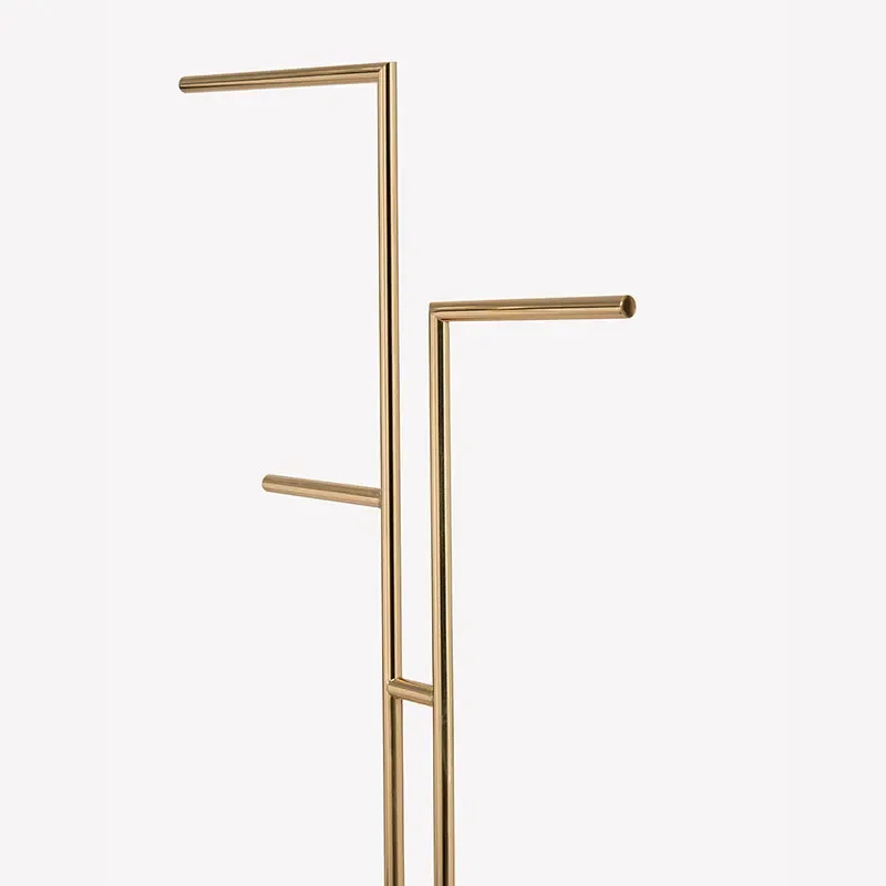 Custom freestanding towel rack light luxury geometric modeling marble stainless steel hotel villa luxury bathroom home