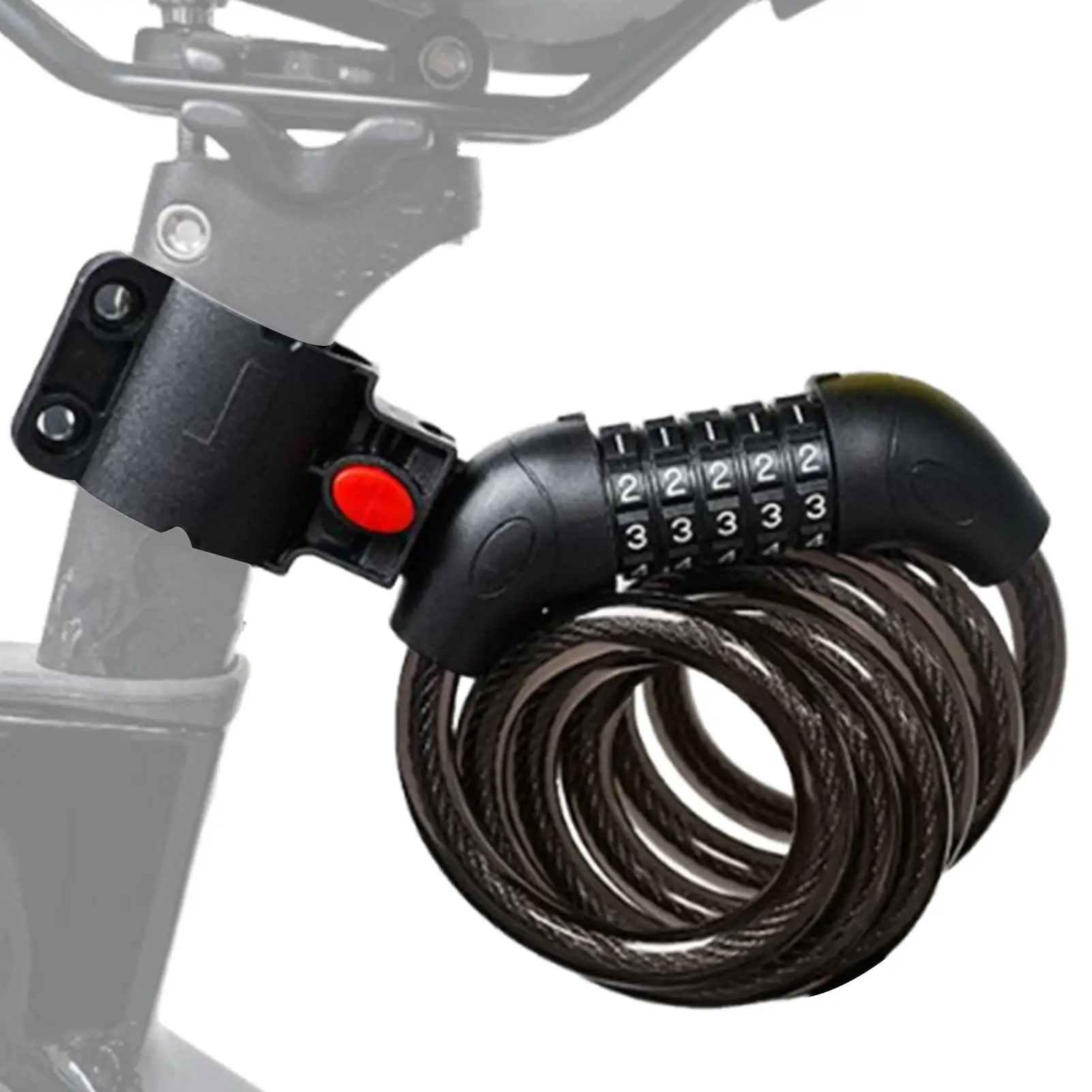 

Combination Bike Lock Anti Theft Heavy Duty Bike Cable Lock Motorcycle Accessories For Commuting School Travel Outdoor Rack