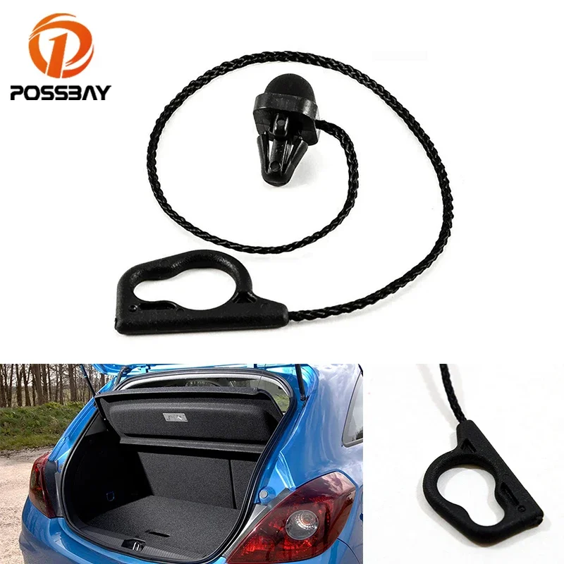 Car Rear Tailgate Trunk Parcel Shelf String Cord Tonneau Cover Strap 13367836 Black For Vauxhall/Opel Corsa D E 5 Door