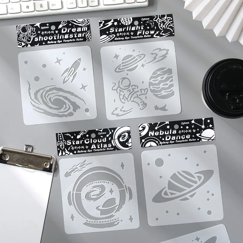 Galaxy Eye Hollow Template for Spray Painting and Oil Pastel, Cross Border Drawing Stencil