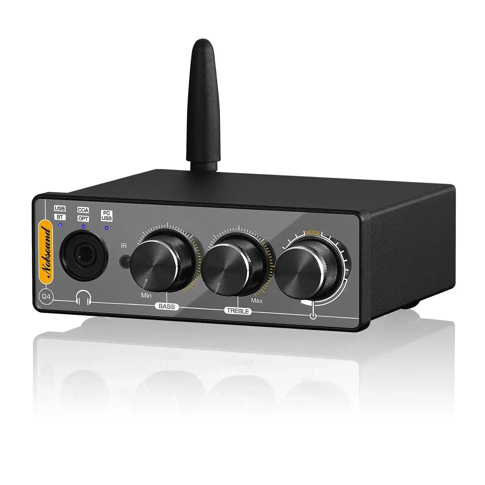 Nobsound Q4 Mini convertisseur numérique-analogique récepteur Bluetooth S/PDIF USB Gaming DAC COAX/OPT ampli casque 24 bits/192 K