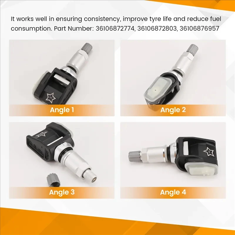 

4 шт. 36106876957 6887147 A0009052102 433 МГц датчик TPMS для BMW 5 G30 G31 G38 BMW 6 G32 пневматический датчик давления в шинах