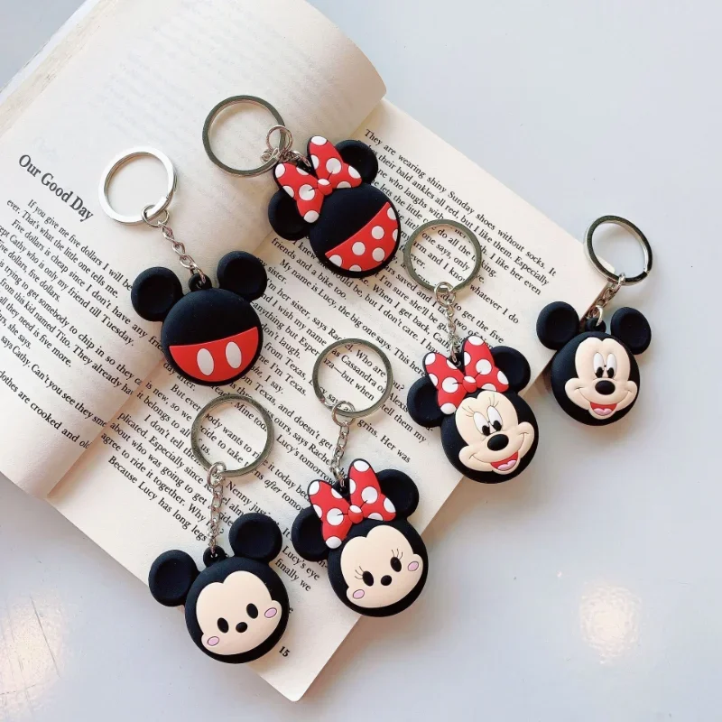 Apple AirTags用のミッキーミニー保護ケース,シリコンキーホルダー,紛失防止トラッカー,デバイス,バックルアクセサリー