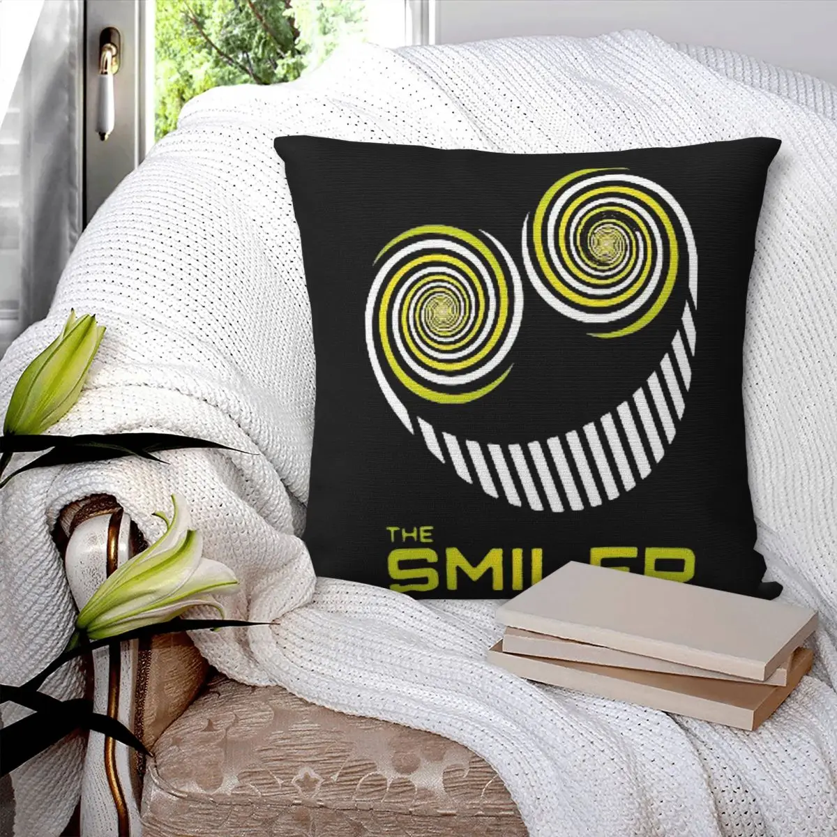 

Smiler Alton Towers Merch UK Active квадратная наволочка наволочка подушка на молнии декоративная подушка для дома спальня