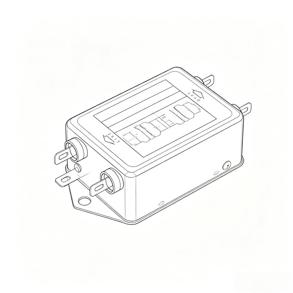 CW4L2-20A-T EMI Power Filter Single Phase CW4L2-3A/6A/10/20A-T AC 115V / 250V  20A 50/60Hz For Laser Machine For CANNY WEL CW4L2
