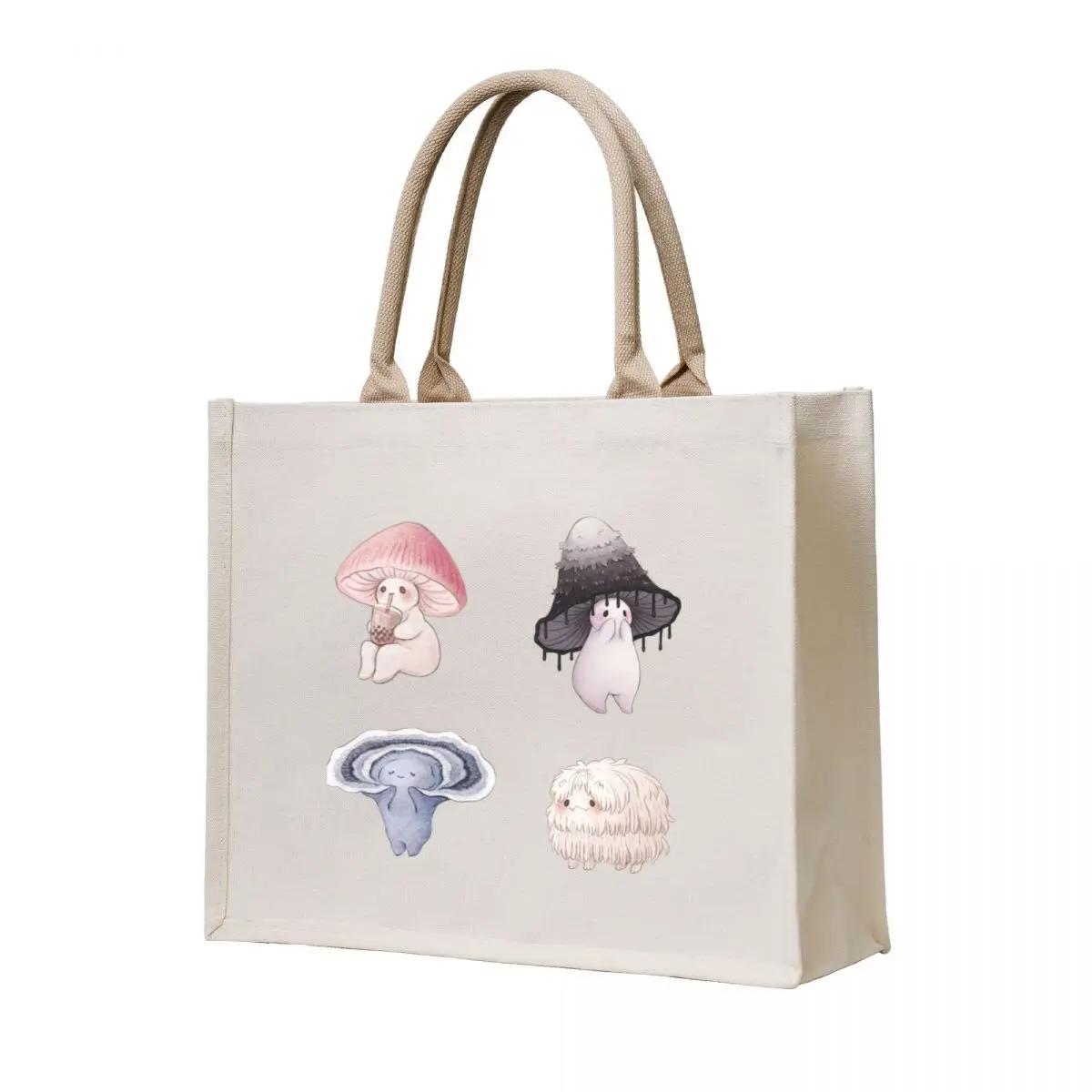 

Four lovley Mushrooms Friends Tote Bag bag luxury women ecological bags personalized tote Cloth bags