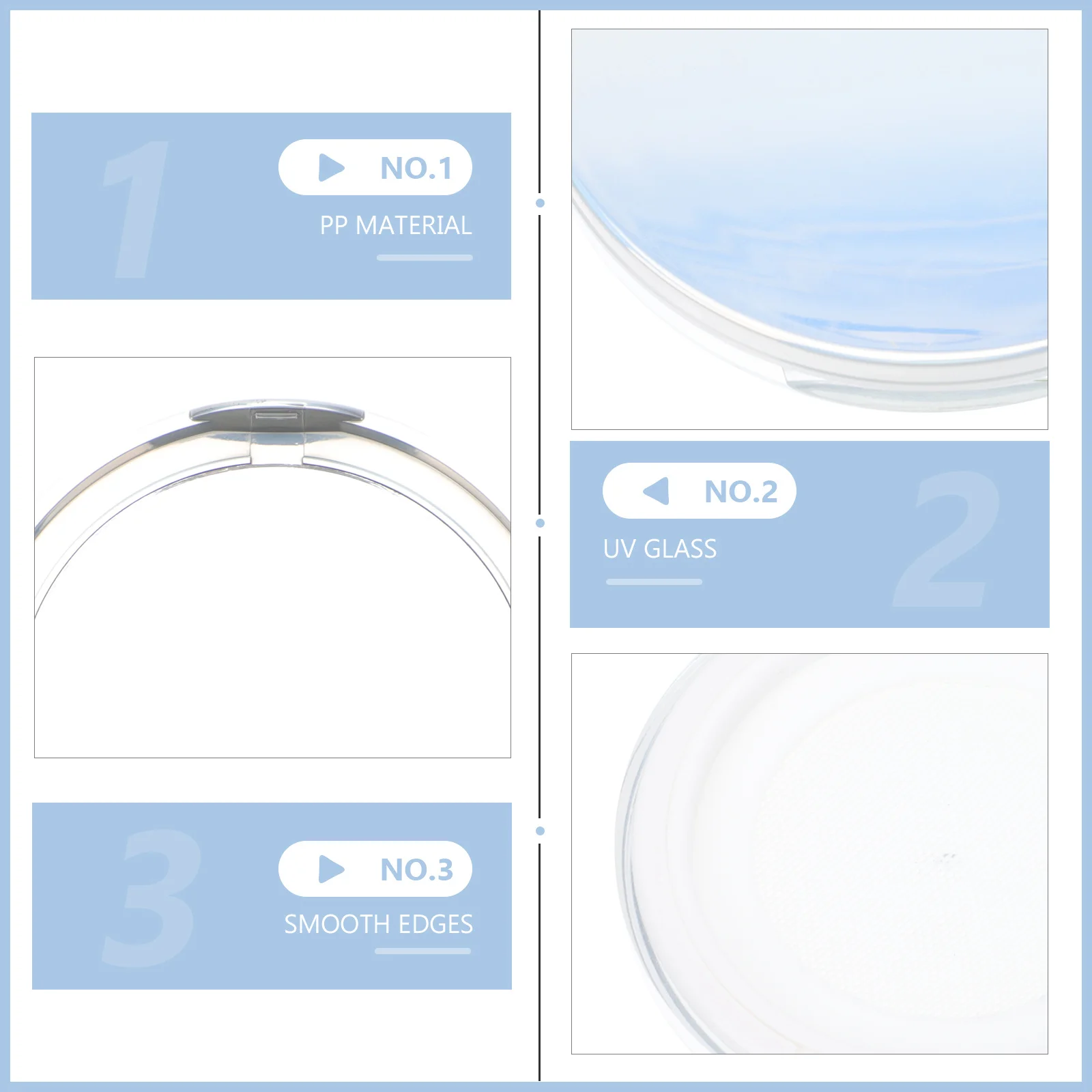 ตลับแป้งฝุ่นแบบพกพา 2 ชิ้น ขนาดกะทัดรัด บางเฉียบ ทนทาน พร้อมกระจกตาข่ายยืดหยุ่น เติมได้ พกพาสะดวกสำหรับการเดินทาง
