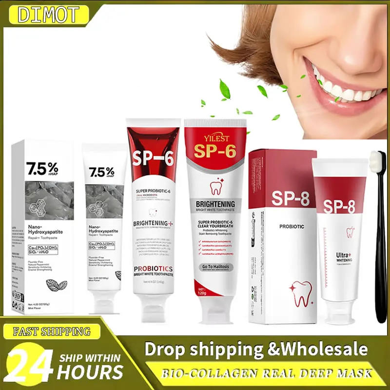 

Toothpaste Sp-6 Probiotic Remove Stains Deep Clean Brightening Tooth Fresh Breath Dental Oral Hygiene Health Care