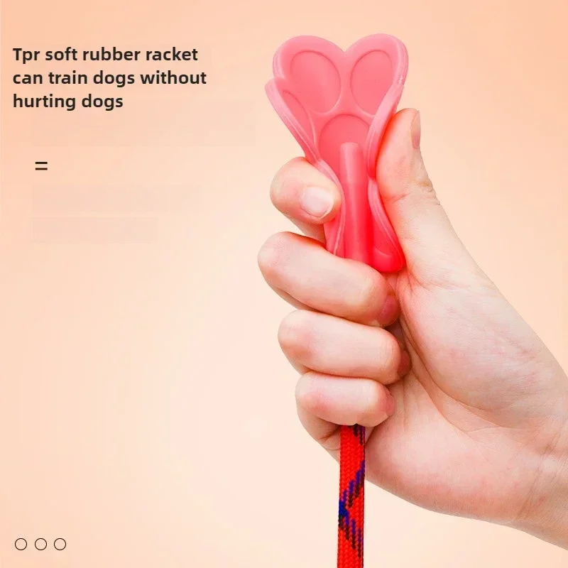 Pet Cat and Dog Training Supplies TPR Soft Rubber Racket Loving Dog Training Does Not Harm Pet Supplies Interactive Products