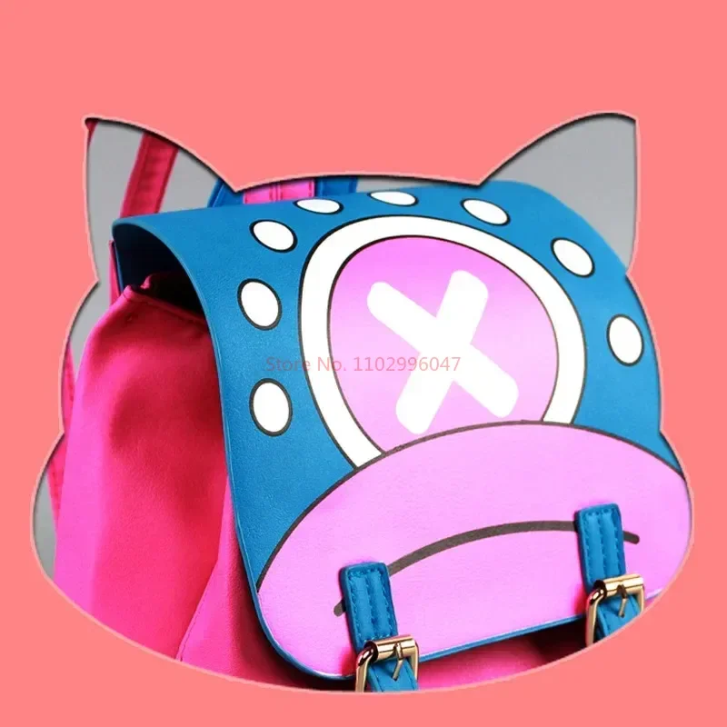 One Piece Tony Tony Chopper Totoro Cute Cartoon Manga Two Dimensions Student School Bag Backpack Shoulder Bag Cosplay Bac