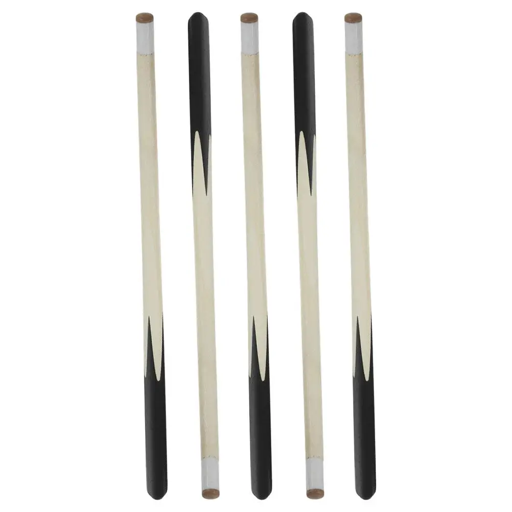 

5Pcs Kids Short Pool Cues Wooden Mini Billiard Cue Sticks for Children Ages 3-12 Portable Tabletop Pool Set
