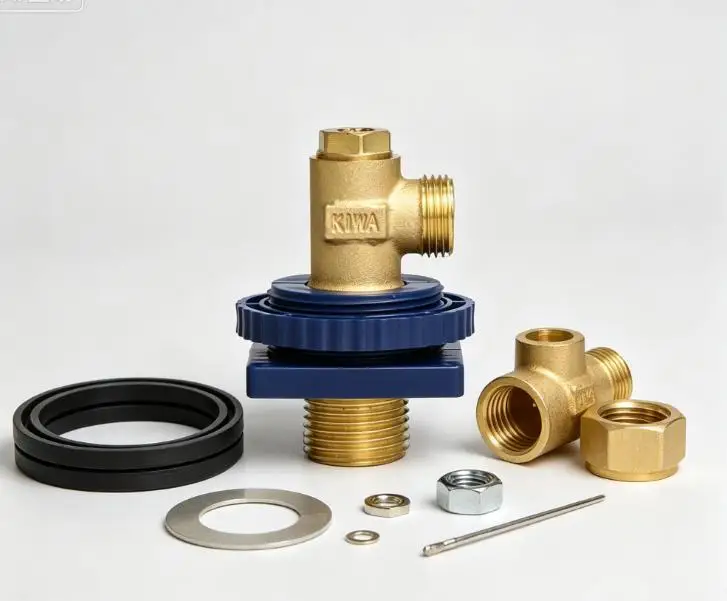Brass For Concealed Tank Inlet Valve with Corrugated Stainless Steel Hose for Toilet 3/4 in to 1/2 in Thread Adapter Set