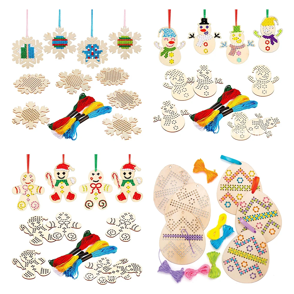 Kreuzstich-Anhänger zum Aufhän – Embroidery Xmas Ornaments Bewertung und Preis