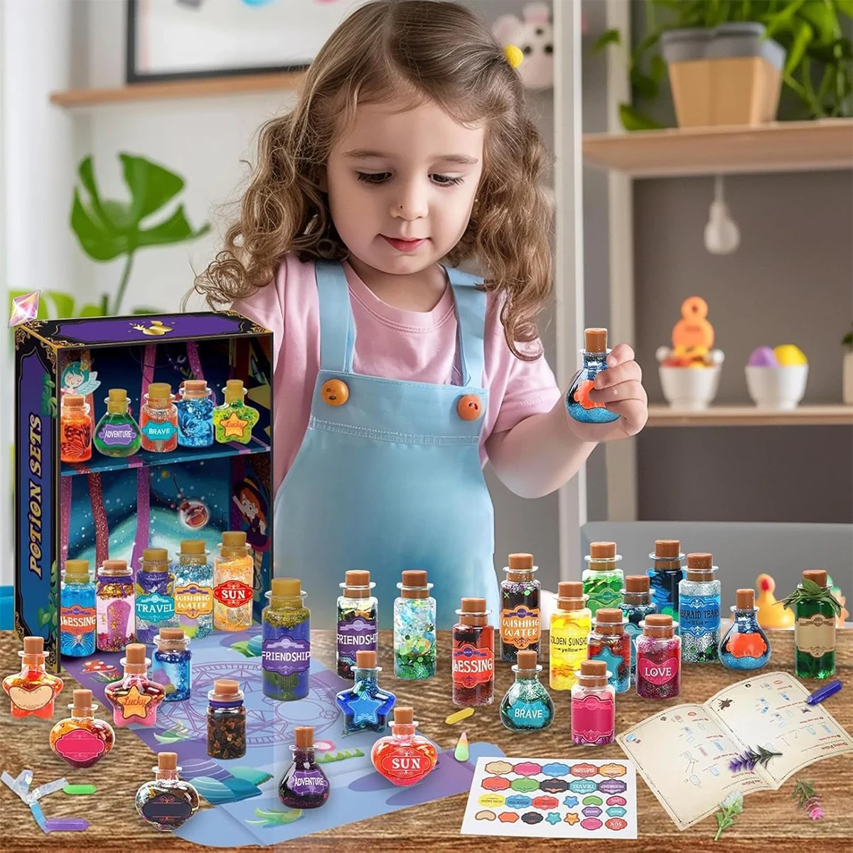 ชุดน้ำยาเวทมนตร์ทำมือสำหรับเด็ก ของเล่นเสริมทักษะ STEM ฝึกฝนทักษะการปฏิบัติจริง