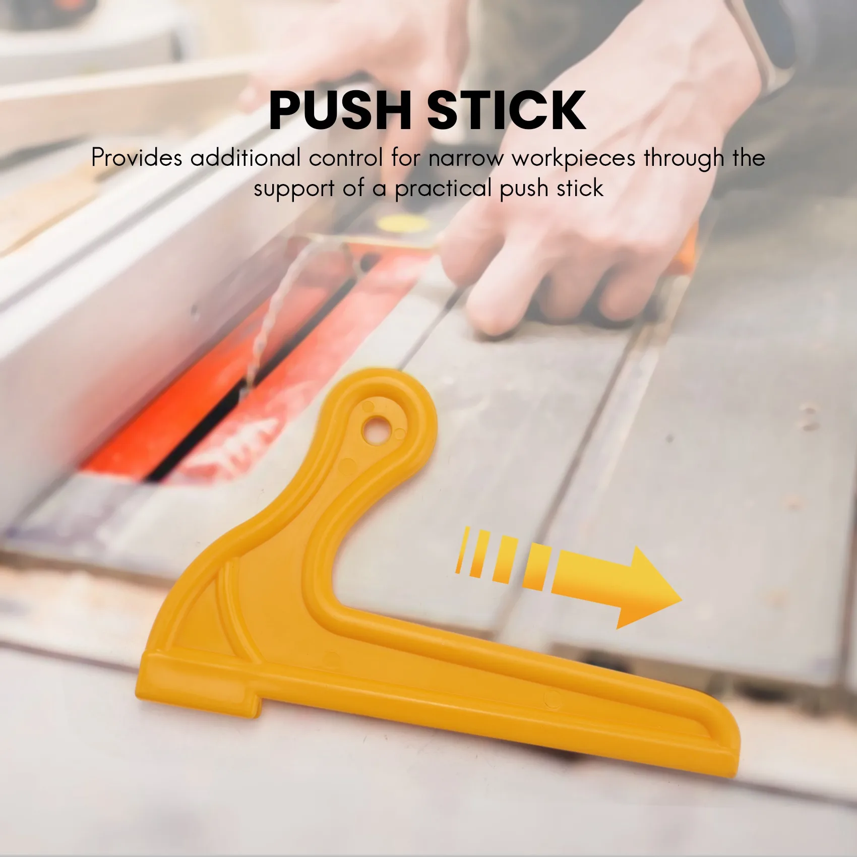 

ABUL-4Pcs Steady Jointers Table Saw Grip Push Stick Set Safety Block Woodworking Tool Push Stick Woodworking Wood Saw Pusher