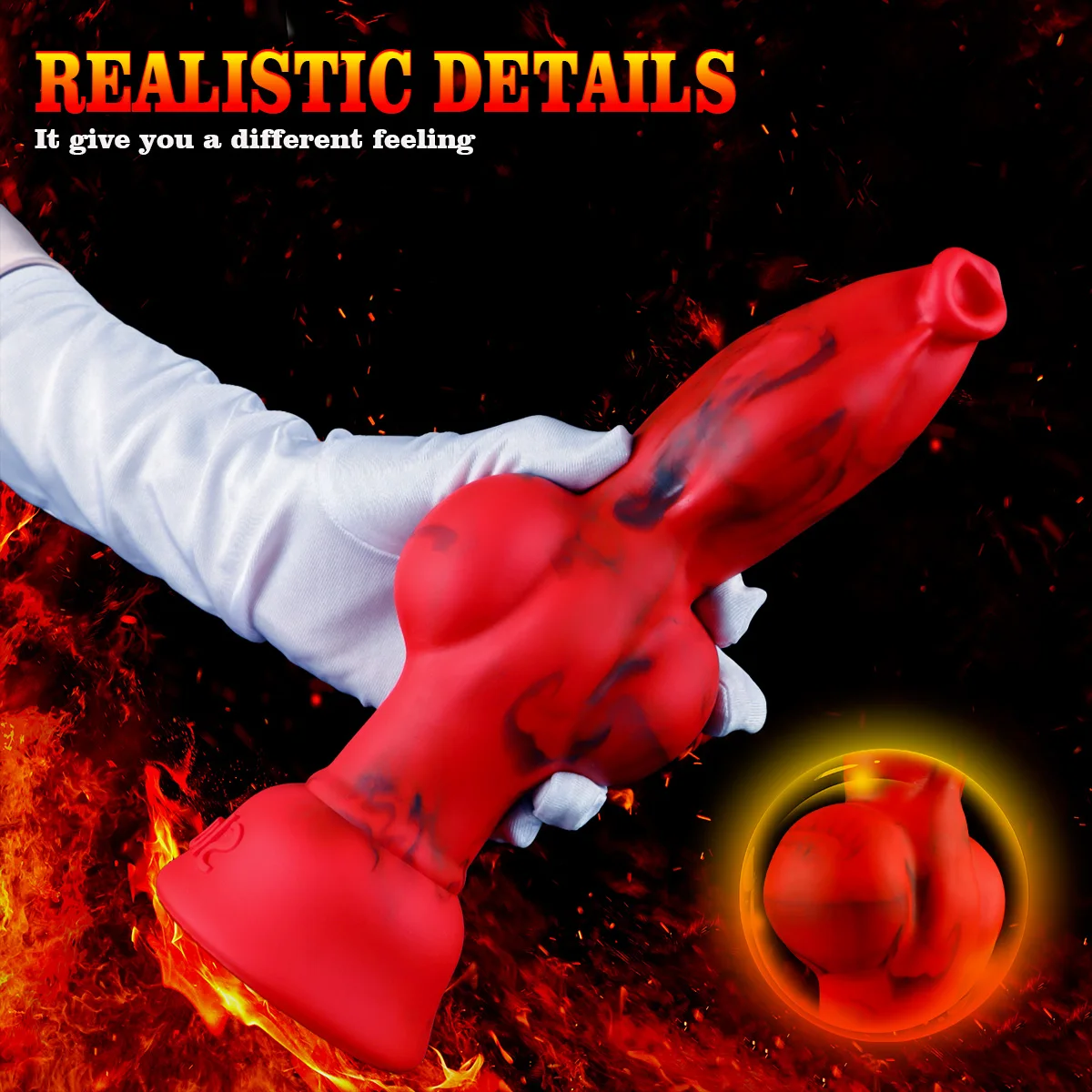 Big Realistic Dog Knot Anal Plug Large Long Silicone Suction Cup Anal Butt Plugs For Women Men Gay Large Animal Penis Anal Dildo view 4